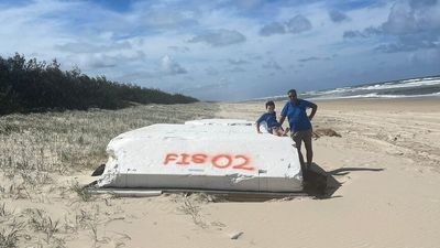 Rubbish from south-east Queensland flood washes up on K'gari (Fraser Island) beaches weeks later