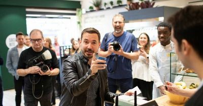 Martin Compston shows support for Social Bite as they open first cafe in London