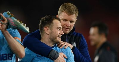 Ryan Fraser apologises after what happened on Eddie Howe's first day at Newcastle to anger Scots