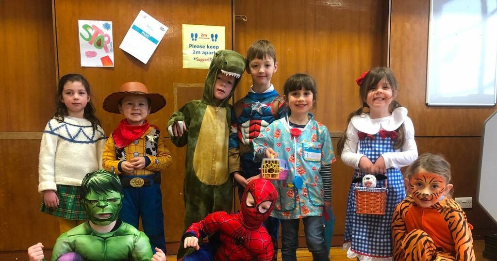 Springholm Primary Pupils dress up for World Book Day