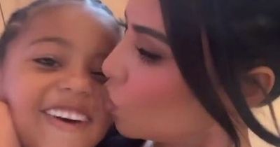 Kim Kardashian ignores drama with Kanye West as she goofs around with their son Saint