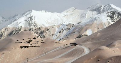 Alps covered in SAND as huge Sahara dust storm sweeps across Europe towards UK