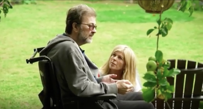 Kate Garraway shows Derek Draper the well-being garden created for his recovery