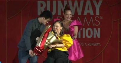 Paralysed Ukrainian model spends 5 days escaping Kyiv to appear on US catwalk