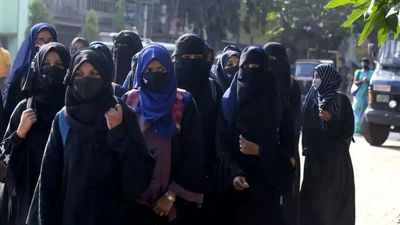 'Hijab is our dignity' graffiti surfaces in Karnataka's Hospet, civic officials remove it later