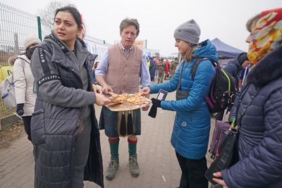 They’re in an hour of need, says Briton handing out food to Ukrainians in Poland