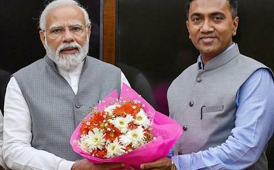Amid suspense over Goa CM, Pramod Sawant meets Modi