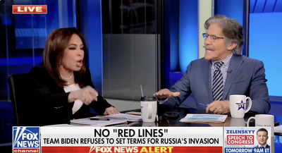 Fox presenter reacts with fury after Geraldo Rivera suggests Putin may have been ‘playing’ Trump