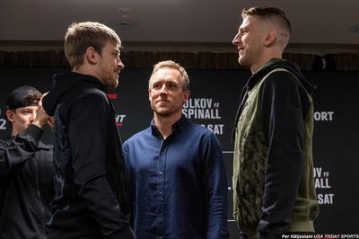 UFC Fight Night 204 media day faceoffs: Volkov-Aspinall, Allen-Hooker, Pimblett-Vargas