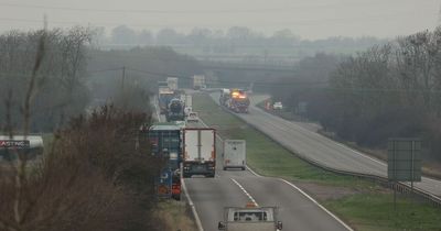 Part of A1 near Nottinghamshire to close overnight after lorry crash