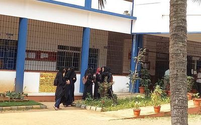 Several hijab-clad Muslim students miss classes, exam in Karnataka