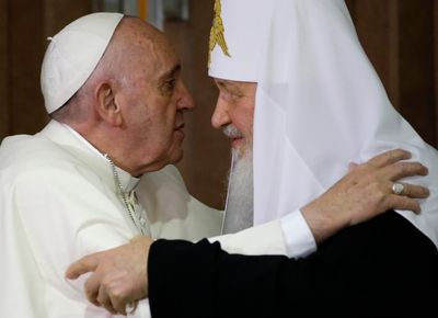 Pope, Russian Orthodox head discuss Ukraine and 'just peace'