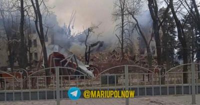 Russian airstrike 'hits drama theatre with hundreds of men, women and children inside'