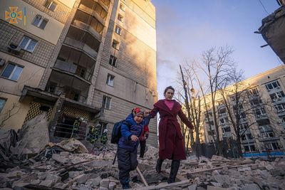 Kyiv mayor says private homes and gas line damaged in latest shelling