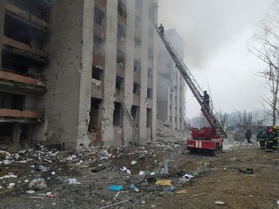 Five bodies found in rubble of shelled dormitory in Ukraine's Chernihiv, says emergencies service