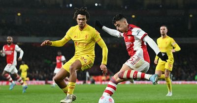 Arsenal player ratings vs Liverpool as Gabriel Martinelli stars but Aaron Ramsdale makes error