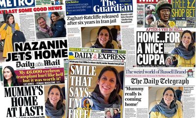 ‘Mummy’s home at last’: what the papers say about the release of Nazanin Zaghari-Ratcliffe