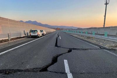 Strong quake in Japan near Fukushima causes blackout, derailment