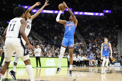 OKC Thunder player grades: SGA, Darius Bazley combine for 59 points in heartbreaking 122-120 loss to Spurs