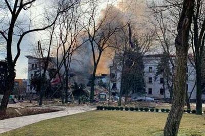 ‘There are survivors’: Frantic rescue operation at bombed Mariupol theatre