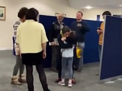 Emotional moment Nazanin Zaghari-Ratcliffe hugs her daughter after 2173 days ‘of hell’ in Iran