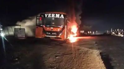 60 passengers escape unhurt after bus catches fire in MP