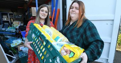 West Lothian Community Hub fill shipping container with donations from locals for Ukrainian Refugees