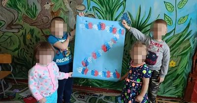 Nursery school children dragged into Russian pro-war 'Z' propaganda campaign