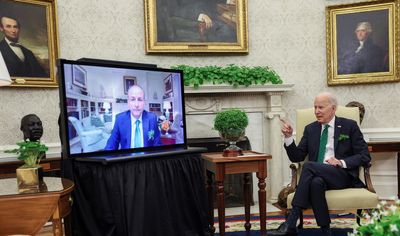 Biden holds virtual talks with Irish PM after positive COVID test