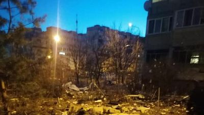 VIDEO: Downed Missile Wreaks Devastation On Kyiv Apartment Block, Killing One And Wounding Three