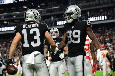 Updated Wide Receiver depth chart for the Las Vegas Raiders following Davante Adams trade