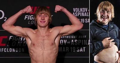 UFC star Paddy Pimblett weighs in to complete 40lb body transformation