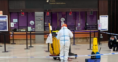 Glasgow Central Station cordoned off as man rushed to hospital with head and face injuries