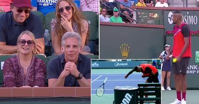 Nick Kyrgios awkwardly ropes actor Ben Stiller into row after being heckled by fan