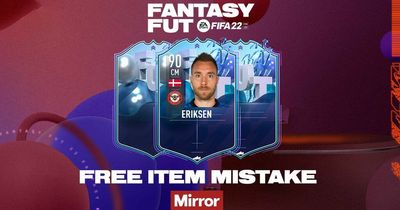 FIFA 22 players gifted Fantasy FUT Christian Eriksen item in apparent EA mistake