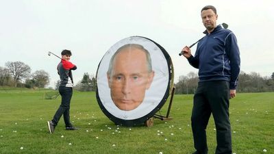 Golf Course Adds Giant Pictures Of Vladimir Putin To Their Driving Range Targets