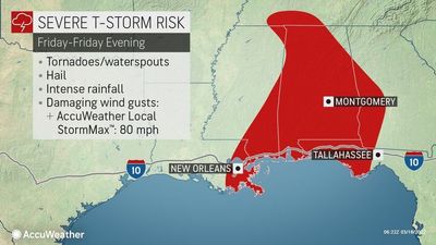 AccuWeather Forecasters Warn Of Tornado Threat For Parts Of Gulf Coast Region