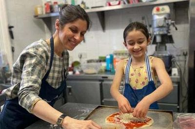Nazanin Zaghari-Ratcliffe makes pizza with daughter Gabriella as she enjoys return to life in UK