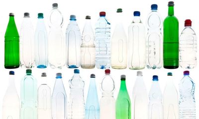 Recycled plastic bottles leach more chemicals into drinks, review finds