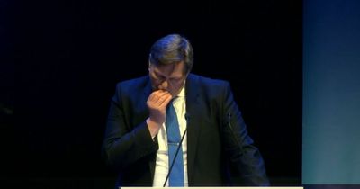 Tory MSP Stephen Kerr's tooth falls out while giving speech at Scots conference