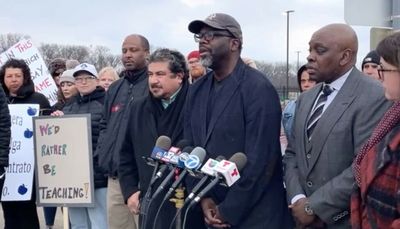 Entering 10th day of strike, Proviso teachers demand ouster of superintendent over confrontation at school board meeting