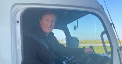 David Cameron is driving to Poland in a lorry with food for Ukraine refugees