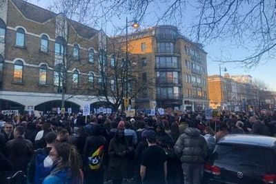 Child Q: Police booed and prevented from speaking at protest in Hackney over strip-search of schoolgirl