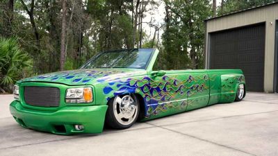 Wild Chevy Crew Cab Dually Truck Is Reborn As A Rad Open-Roof Limo