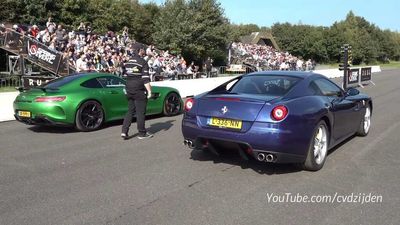 Ferrari 599 Faces BMW X5, AMG GT And More At Drag Strip