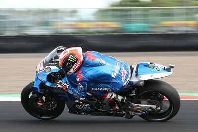 Indonesia MotoGP qualifying delayed after Rins' Suzuki catches fire