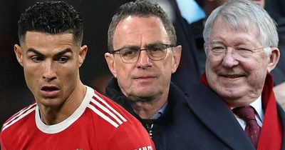 Cristiano Ronaldo, Sir Alex Ferguson and Ralf Rangnick at odds over next Man Utd boss