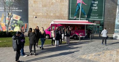Meggi Lashes sets up viral 'shop on wheels' outside Silverburn as people queue all morning