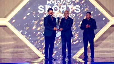 Suresh Raina felicitated with the 'Sports Icon' award at Maldives Sports Awards