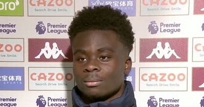 Bukayo Saka sends message to referees after he's targeted against Aston Villa